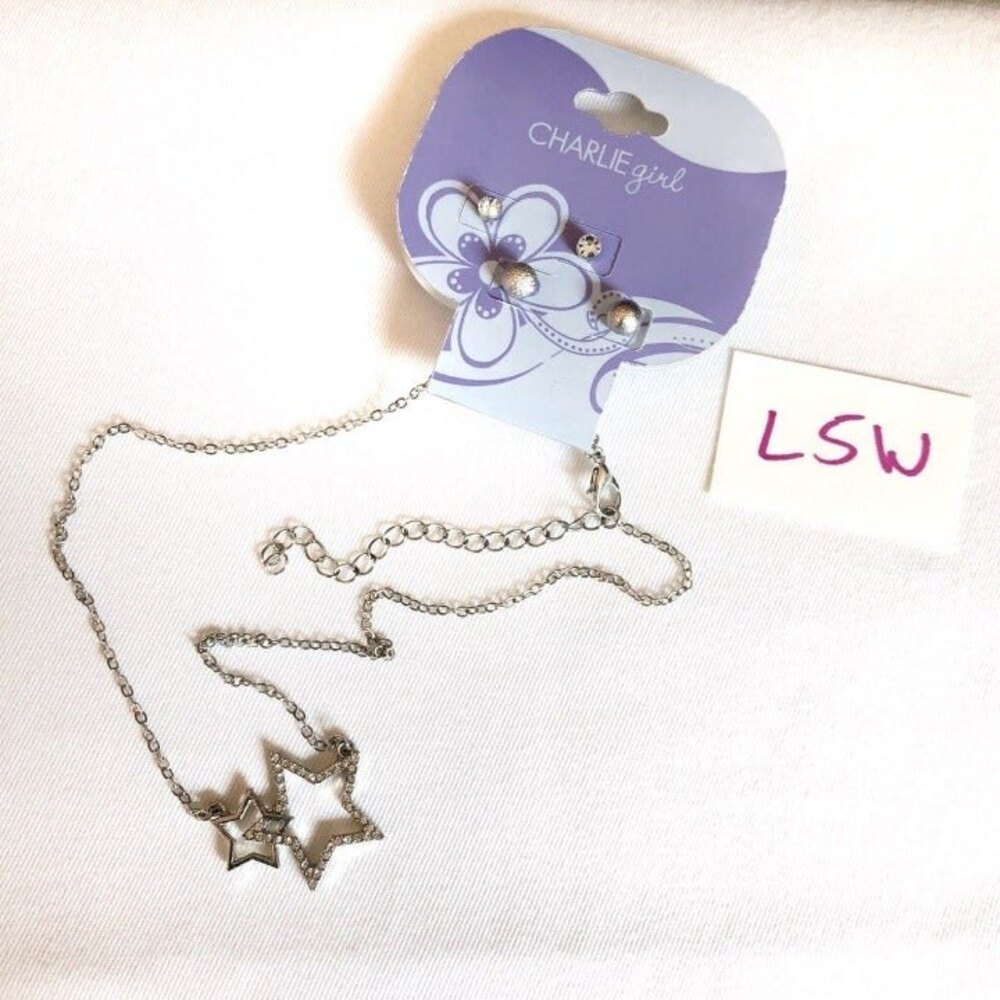 Charlie Girl Star Necklace & Earrings Set NOC - Picture 6 of 7